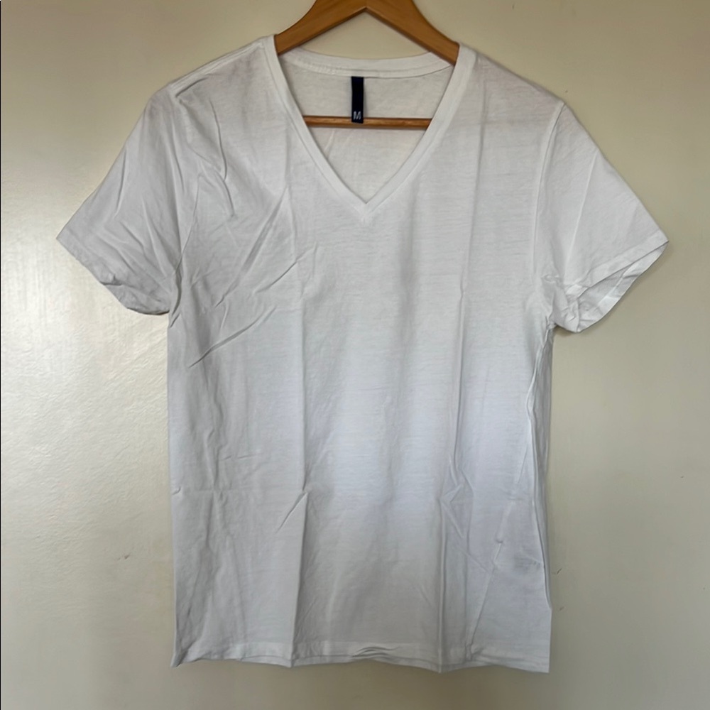 White V-Neck T-Shirt